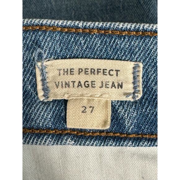 Madewell The Perfect Vintage Jean in Bainton Wash: Raw-Hem Edition Size 27 - Picture 7 of 11